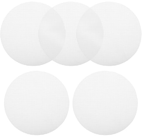 SHERCHPRY Matte Dim Sum Papier Wiederverwendbar Dampfgarer Mesh-Pads 20Cm Wiederverwendbare Dampfeinsätze Antihaft-Dampfmatte Atmungsaktive Stofffilter Zum Dampfbacken 5St Dim-Sum-Dampfgarer