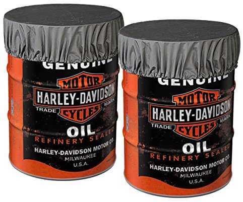 QUICK STAR 2 Stück Fasshaube 60cm aus Polyester PVC Schutzhülle Ölfass Regentonne Stahlfass Fassabdeckung Fass Abdeckung