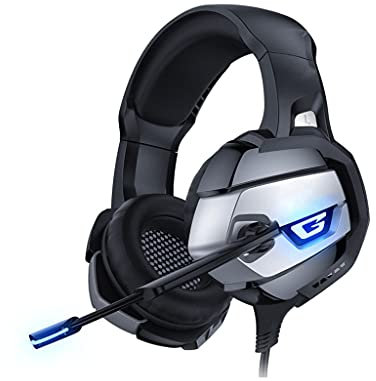 QIYUDS Microphone Headphone Head-Mounted 7.1-Channel USB Gaming Headset,Wired Headset,for PC,MAC,PS4,Xbox