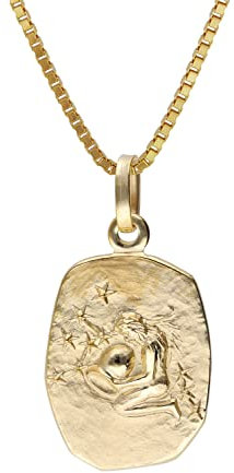 trendor Wassermann Sternzeichen Gold 333 mit vergoldeter Silberkette 15382-02-45 45 cm