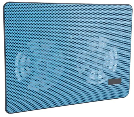 Laptop Cooling Pad, Laptop Cooler Dual Fan Low Noise Operation 1.5mm Hole Diameter Laptop Gaming Accessory for Within 17in