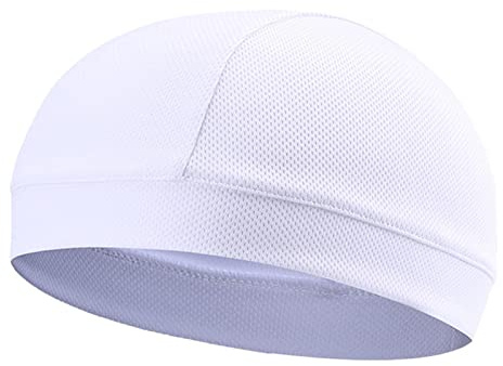 Fukamou Casquette De Cyclisme sous Casque D'été Respirant Maille Crème Solaire Casque Bonnet Chapeau pour Hommes Femmes Casquette Anti-Transpiration pour Moto Cyclisme