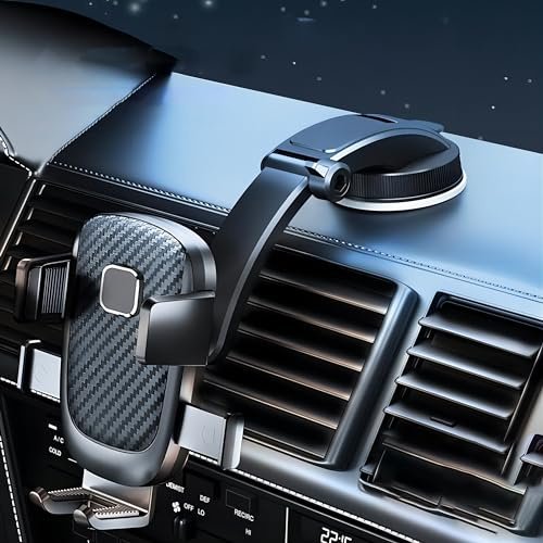 REDVIT Handyhalterung Auto für VW Caddy 2004-2020 2021 2022 2023 2024, Verbesserter Saugnap Handyhalter Auto Lüftung Armaturenbrett Windschutzscheibe 360° Drehbares Kfz Handy Halterung,A