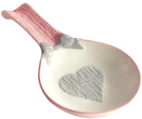 MAGICLULU Repose Cuillère Céramique Porte-Cuillère Cuisine 9.45 X 4.53 X 0.98 Pouces Support Pour Fourchette Et Baguettes Décor De Table Lisse Pour Cuisine Et Maison