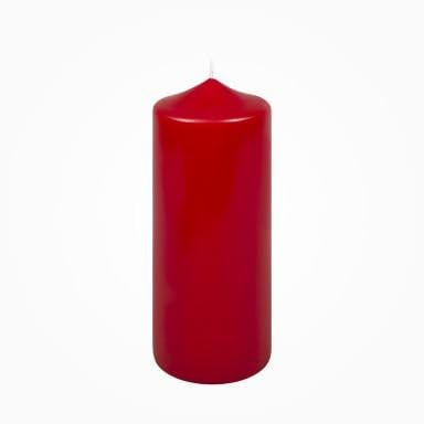 Premium Stumpenkerzen Antik Rot 200 x 80 mm, 1 Stück