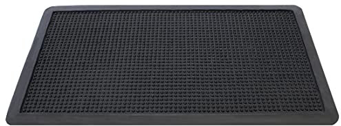 Acomoda Textil – Felpudo de Goma Rectangular Antideslizante de Entrada. Alfombra de Pinchos Resistente de Fácil Limpieza para Exterior e Interior. (30x55 cm)