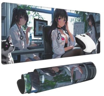 Tapis de Souris Sexy Tapis Souris XXL (900×400×3MM) Tapis de Souris Gamer Fée, Base en Caoutchouc Imperméable et Antidérapante Vitesse et la précision Améliorées pour Ordinateur, Travail, Gaming