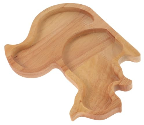 CATIEBYE Plateau en Bois D'écureuil Grande Capacité pour Fruits Secs et Bonbons, Plateau à Gâteau Élégant et Résistant, pour Accueillir des Invités