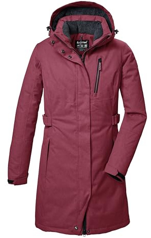 killtec Mujer Parka/parka funcional con capucha con cremallera KOW 303 WMN PRK, hellpflaume, 48, 41815-000