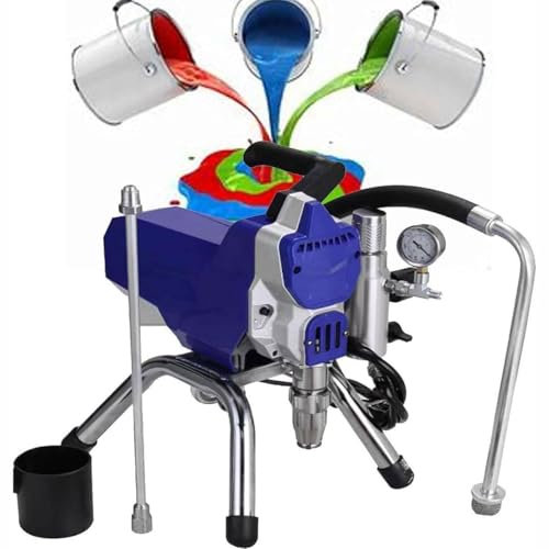 JODAIS Kit Pistola elettrica per verniciatura a spruzzo airless da 2 l/min, Pistola a spruzzo airless per verniciatura a Parete da 2200 W, Pressione di spruzzo Regolabile per Vernice per pareti