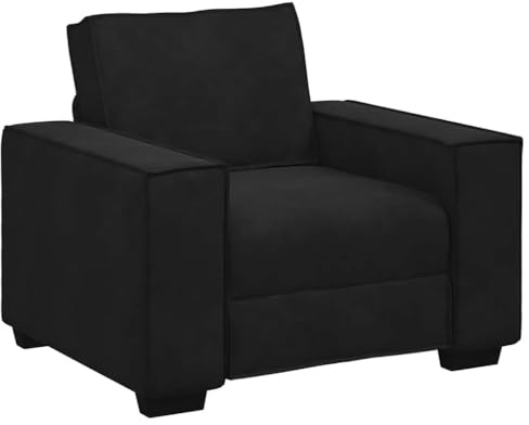 vidaXL Sessel Schwarz 100x78x84 cm Samt