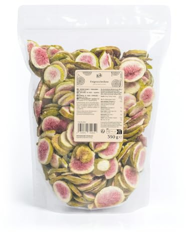 KoRo - Fichi liofilizzati a fettine 350 g - 100% fichi di prima qualità - Senza additivi - Naturalmente dolci e croccanti