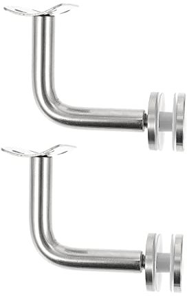 NUOBESTY 2 Pezzi Supporti per Corrimano Muro Acciaio Inossidabile da Staffe Decorative per Scale Facile Installazione su Superfici