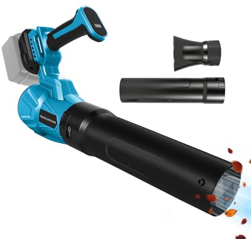 Batteridriven bladblåsare för Makita 18 V, 30 000 varv/min högpresterande kopparmotor, 5-växlad elektrisk lövsugare för trädgård, gräsmatta underhåll, snöborttagning (utan batteri)