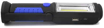 BESPORTBLE Lampe De Travail Led Rechargeable Cob Lampe Torche Usb Avec Support Magnétique Et Crochet Extérieur