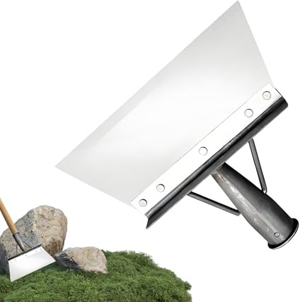 Pelle Plate avec Fonction grattoir | Outil de Jardinage pour travaux Lourds – Pelle à Bords – Grattoir de Sol – pour Une Utilisation dans Le Commerce, l'intérieur, l'extérieur, la Maison, la pelouse
