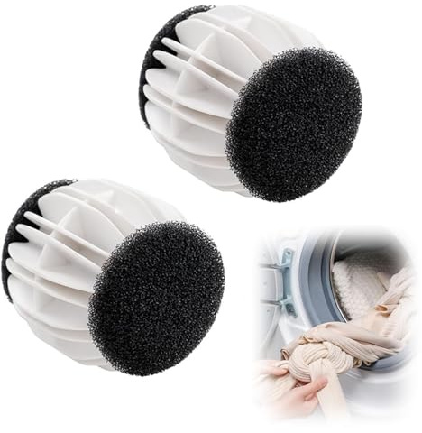 2 Stück Anti Fussel Bälle Waschmaschine, Tierhaarentferner Waschmaschine, Wiederverwendbare Waschbälle Zur Entfernung Von Tierhaaren Und Flusen, Ideal Für Wäsche Mit Haaren
