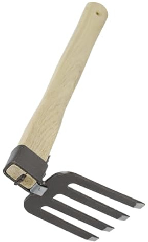 DIYEAH Râteau de Jardin Léger Acier pour Désherbage et Aération Petite Binette Polyvalente pour Jardinage Extérieur et Camping Outil de Culture Compact et Pratique