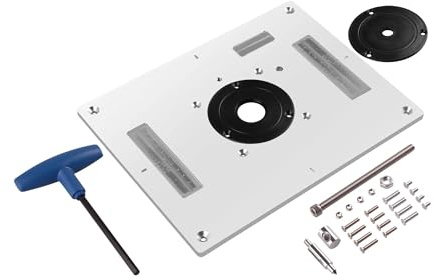 Fraiseuse À Bois Électrique Universelle, Machine De Découpage, Plaque Rabattable, Table Guidage, Routeur, D'insertion For Banc Travail Du Centrage De PréCision(Black)