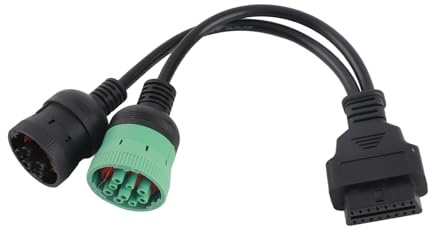 J1708 6 Pin J1939 9 Pin auf OBD2 16 Pin Buchse Adapter Diagnose Y-Kabel Heavy Duty LKW Busse Anhänger