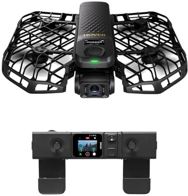 HOVERAir X1 PROMAX Drohne mit Kamera 8K, Faltbar Action Cam mit über 15 vollautomatischen Flugmodi, 42 KM/H, Fliegen überall mit OmniTerrain, Rückkollisions-Erkennung (Standard&Beacon)