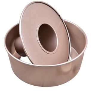 VALICLUD Teglia per Cheesecake Antiaderente 21x21x10 Cm in Acciaio al Carbonio Fondo Estraibile, Teglia da Forno per Dolci e Budini Bordi Spessi e Raffreddamento Uniforme per Uso Domestico