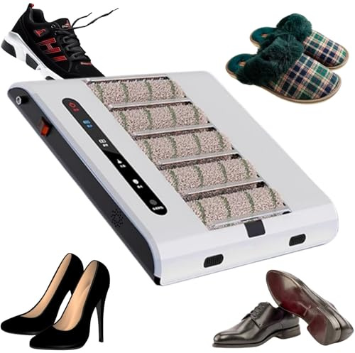 Schuhreiniger Poliermaschine mit automatischem Sensor, 260 U/min, 1000 Pa Saugkraft, 2-in-1 Rub & Suck Funktion für effiziente Sohlenreinigung