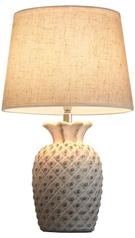 INTELIVE Keramik Tischlampe Kabellos Vintage Akku Aufladbare Tischleuchte | Timer, Dimmbar, Farbwechsel, Fernbedienung Tischleuchte, Mid Century Moderne Nachttischlampe Schlafzimmer Küche Wohnzimmer