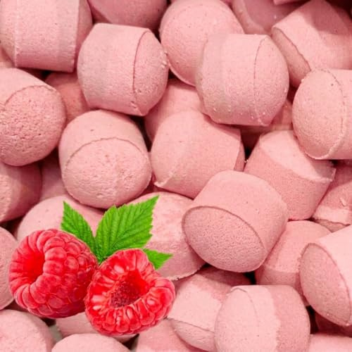 Pack Ahorro 4 Mini bombas efervescentes para manicura y pedicura - Ablandan durezas, refrescan, hidratan y relajan - Aroma: Frambuesa
