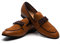 JITAI Zapatos de Cuero para Hombres Patrón de impresión Vestido para Hombres Zapatos holgazán Slip-on Informal Loafer Smoking Slipper, Marrón 06, 41 EU (8 UK)