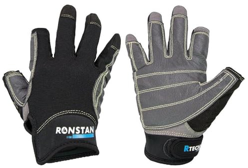 Ronstan Sticky Race Gloves - 3-Finger - Black - XL