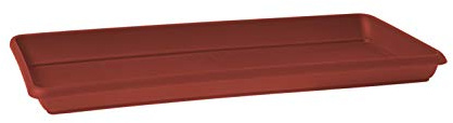 Sottovaso Rettangolare Venezia L 60 cm Rosso Scuro