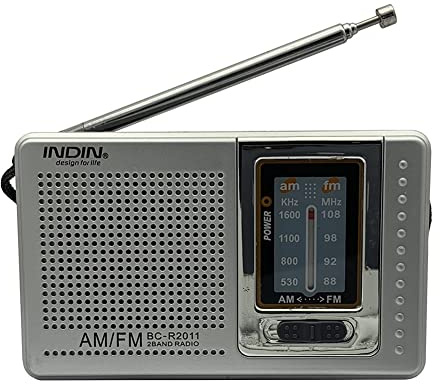 Mini-Radio AM FM Teleskopantenne, Tragbares Taschenradio mit Kopfhöreranschluss, Pocket Radio Weltempfänger Lautsprecher Batteriebetrieben