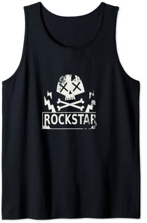 Pommesgabel Rock Star Gitarrist Musiker Geschenk Tank Top