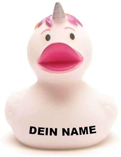 Badeente - personalisierbar (Einhorn Ente)