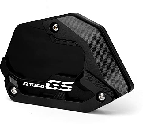 Modeer Für R1250GS Rallye HP 2018-2023 (Niedrige Federung) Motorrad CNC-Stütze Verlängerungsplatte Ständer Seitenständer Pad r 1250 gs hp Zubehör (Schwarz)