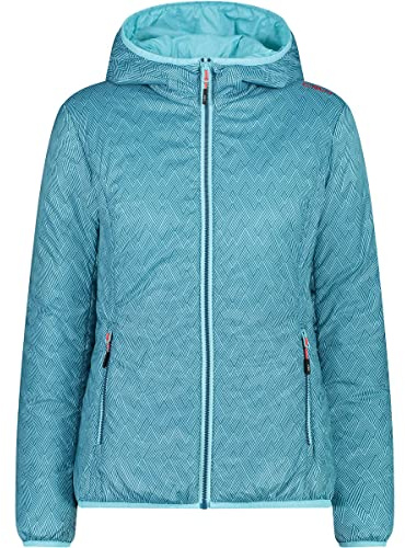 CMP Giacca Hoodie, Acqua-Deep Lake, EU 40