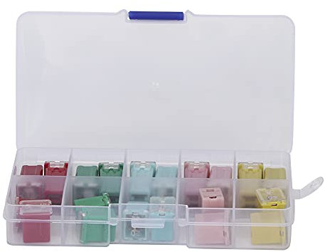 Juego de 20 Fusibles Planos Rectangulares 20A 30A 40A 50A 60A para Automóviles de Japón y EE. UU.