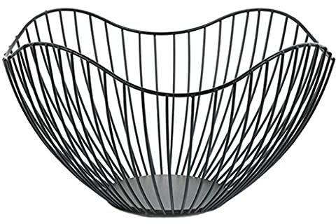 OUSIKA Ciotola for cesto di frutta Cesto di frutta creativo in ferro battuto Cesto di frutta Porta verdure for piano di lavoro della cucina Decorativo for tavolo Piatti
