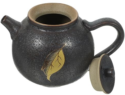 BESTonZON Teiera in Ceramica Vintage Con Filtro Integrato Piccola Teiera in Porcellana Per Casa e Ufficio Stile Cinese Kungfu Per Tisana Delicata e Pratica