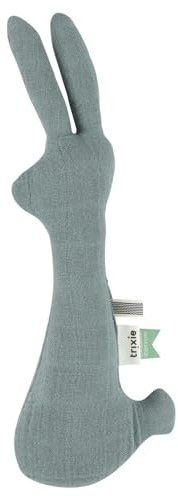 Trixie Rassel Hase Babyspielzeug - Bliss Petrol - Bio-Baumwolle