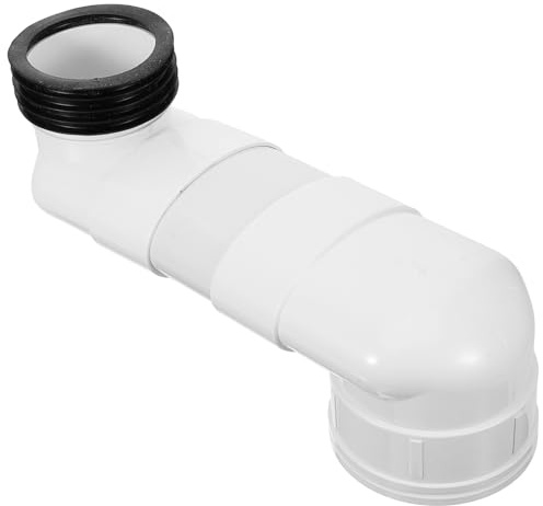 Angoily Curva Tecnica Wc in Pvc, Spostamento Scarico Wc Fino a 10cm, Installazione Facile per Bagno Residenziale e Commerciale