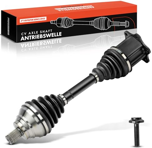 Frankberg Antriebswelle Achswelle AT ohne ABS Ring Kompatibel mit A3 8V1 8VK A3 Cabriolet 8V7 8VE Golf Alltrack BA5 BV5 Golf VII 5G1 BE1 BE2 BQ1 Replace# 5Q0407271L
