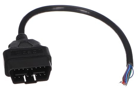 SIXTOL Mechanic Cable 28 | Cable de extensión OBD-II de 16 Pines Hembra | Cable de 30 cm | Dispositivo de diagnóstico | Flexibilidad | Mantenimiento del vehículo | Accesorios de Taller