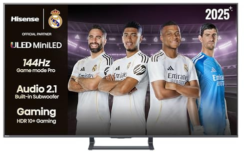 Hisense 75E8Q - Mini LED Smart TV, Quantum Dot, 144Hz, Subwoofer Integrado, Dolby Vision IQ & Dolby Atmos, Full Array Local Dimming, Procesador Hi-View Engine