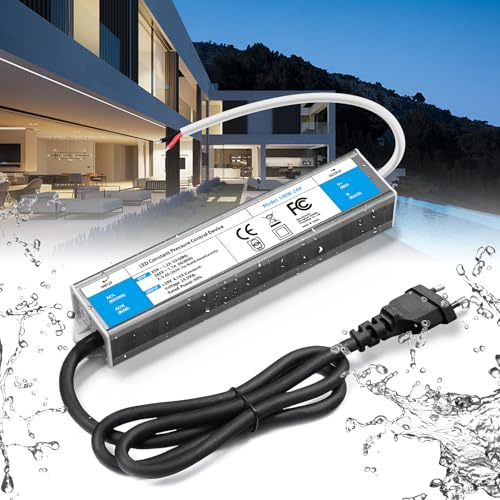 LED Trafo 24V 100W, BRIMETI Wasserdicht IP67 LED Treiber Netzteil 4,2A Mit Stecker Schaltnetzteil Transformator AC 230V auf DC 24 Volt Außenbereich, Kompakter Dünner Konstantspannung Niedervolttrafo