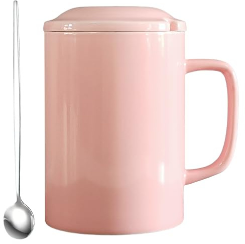 NIUKOMY Taza de Café Gigantes Grande de Cerámica 1000 ml, Rosa