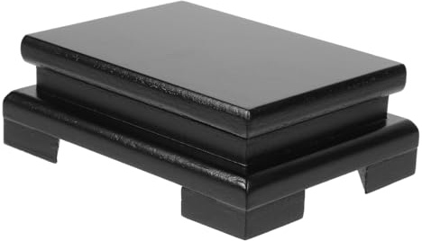Milisten Supporto per Piante in Legno Rettangolare Base Espositore per Vasi Bonsai e Acquari Alzata Multipurpose per Decorazioni Casa