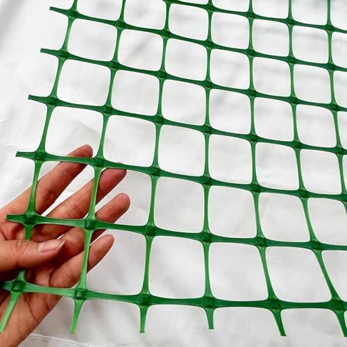 Grüner Sichtschutzzaun, Kunststoffgeflecht, Maschengewebe, Mulch, Wiederverwendbare Tierbarriere for Kaninchen, Ziegen, Hirsche, Gartenzaun, temporärer Zaun(1x25m/3.28x82ft)
