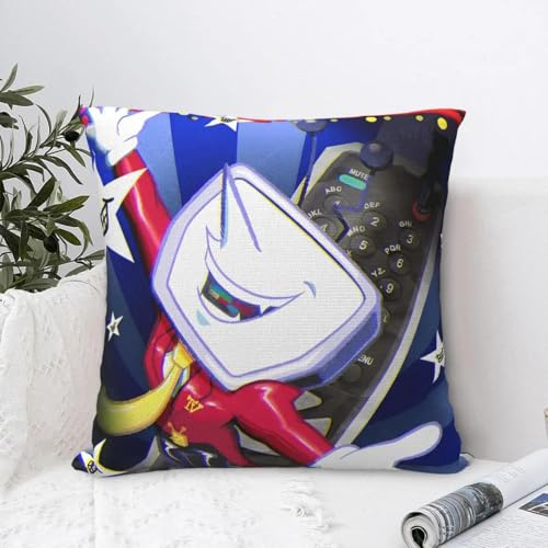 Tenna Deltarune Game Its TV Time, morbida federa per cuscino per sedia, divano, decorazione per la casa